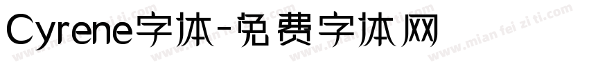 Cyrene字体字体转换