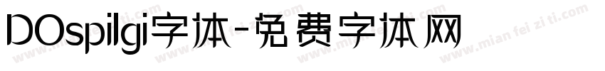 DOspilgi字体字体转换