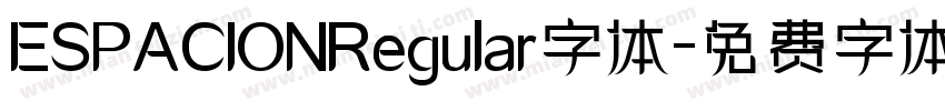 ESPACIONRegular字体字体转换