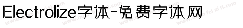 Electrolize字体字体转换
