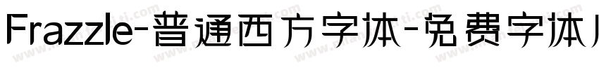 Frazzle-普通西方字体字体转换