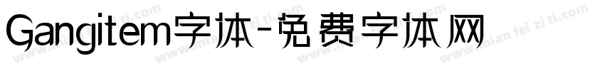 Gangitem字体字体转换