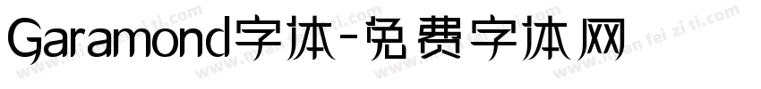 Garamond字体字体转换