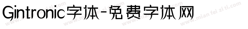 Gintronic字体字体转换