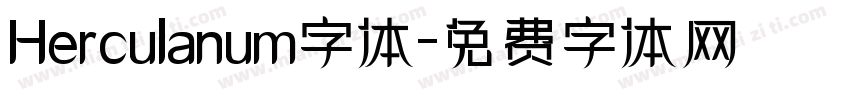 Herculanum字体字体转换
