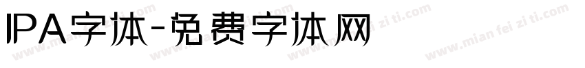 IPA字体字体转换