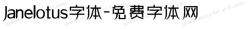Janelotus字体字体转换