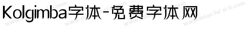 Kolgimba字体字体转换
