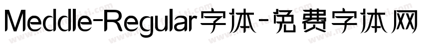 Meddle-Regular字体字体转换