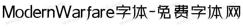 ModernWarfare字体字体转换