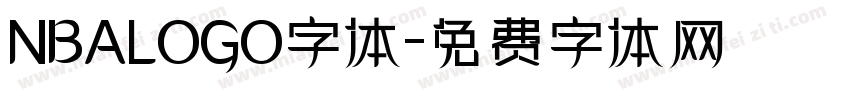 NBALOGO字体字体转换