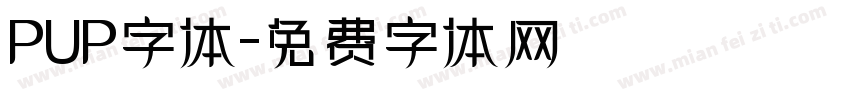 PUP字体字体转换