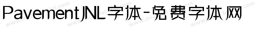 PavementJNL字体字体转换