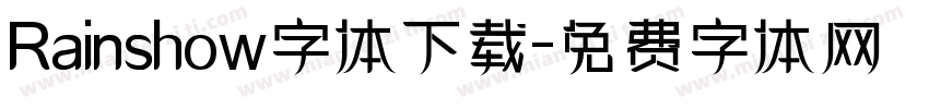 Rainshow字体下载字体转换