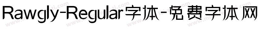 Rawgly-Regular字体字体转换