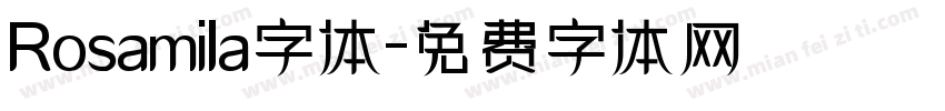 Rosamila字体字体转换