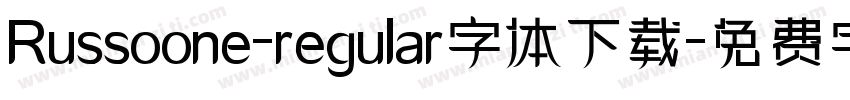 Russoone-regular字体下载字体转换