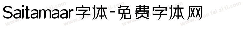 Saitamaar字体字体转换