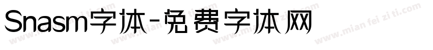 Snasm字体字体转换