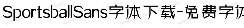 SportsballSans字体下载字体转换