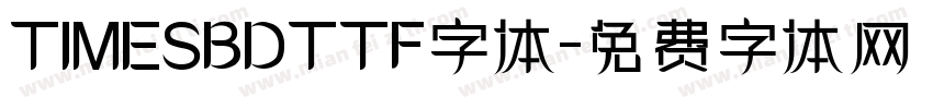 TIMESBDTTF字体字体转换