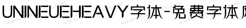 UNINEUEHEAVY字体字体转换