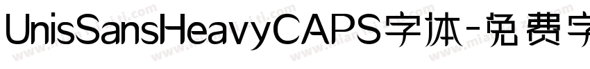 UnisSansHeavyCAPS字体字体转换