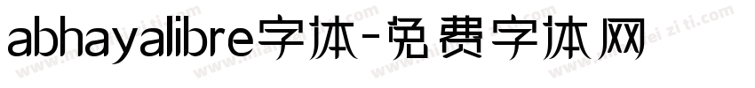 abhayalibre字体字体转换