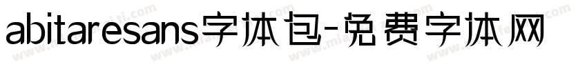 abitaresans字体包字体转换