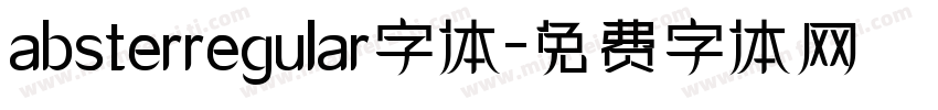 absterregular字体字体转换