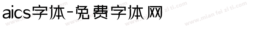 aics字体字体转换