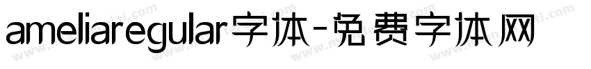 ameliaregular字体字体转换