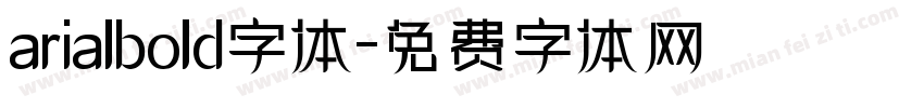 arialbold字体字体转换