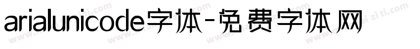 arialunicode字体字体转换