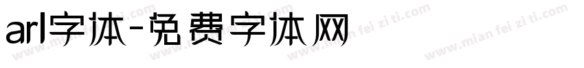 arl字体字体转换