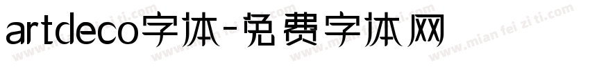 artdeco字体字体转换