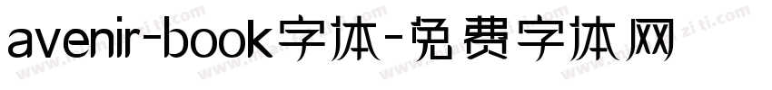 avenir-book字体字体转换