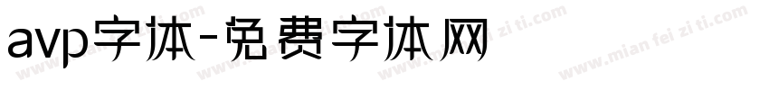 avp字体字体转换