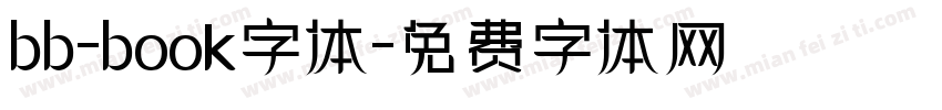 bb-book字体字体转换
