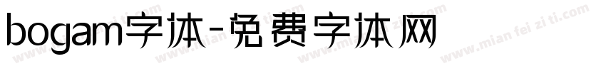 bogam字体字体转换