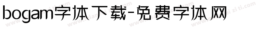 bogam字体下载字体转换