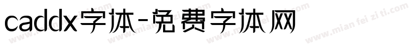caddx字体字体转换