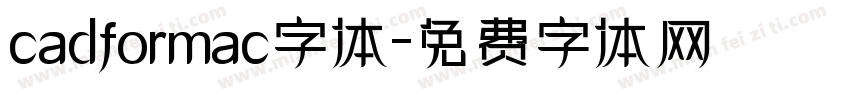cadformac字体字体转换