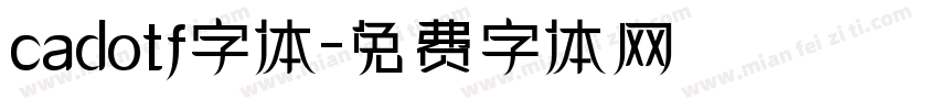 cadotf字体字体转换