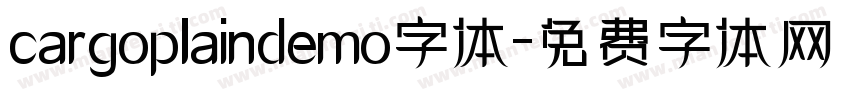 cargoplaindemo字体字体转换