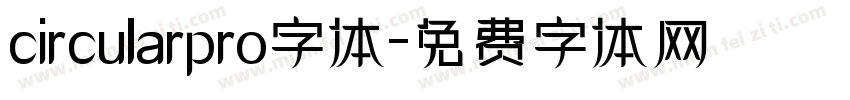 circularpro字体字体转换