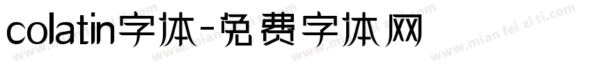 colatin字体字体转换