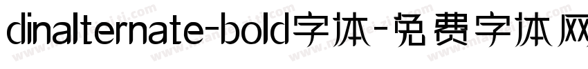 dinalternate-bold字体字体转换