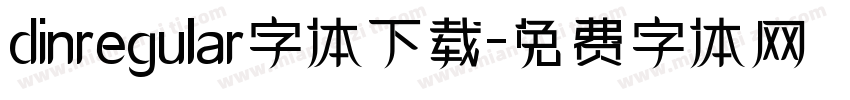 dinregular字体下载字体转换