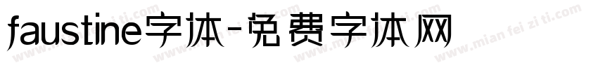 faustine字体字体转换